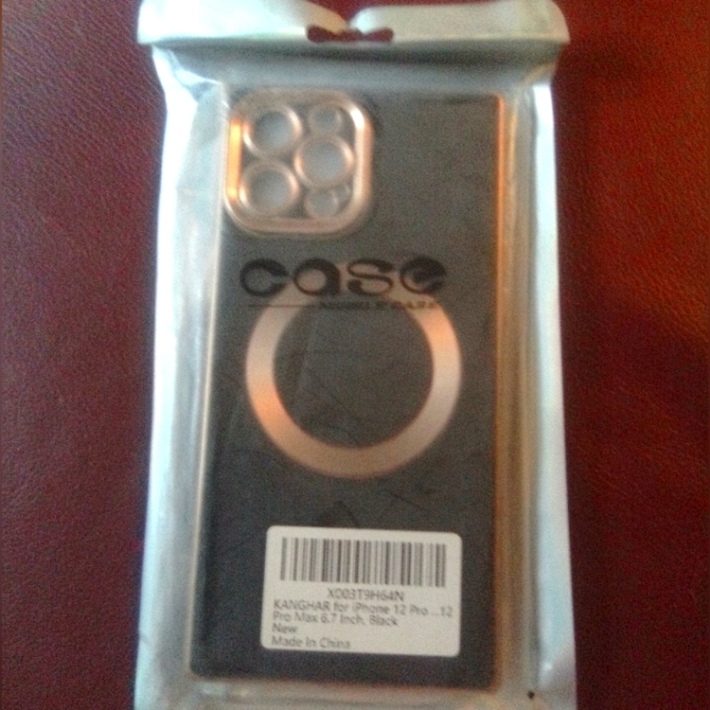 Black Phone Case with Ring Holder for Secure Grip